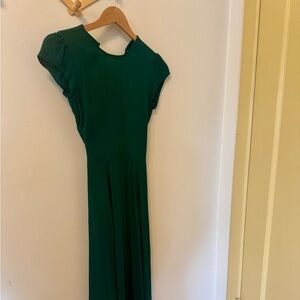 Reformation Deep Green Maxi/Midi Dress